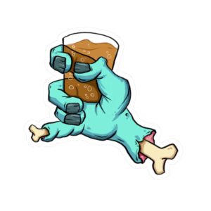 Zombie Shots Die cut sticker